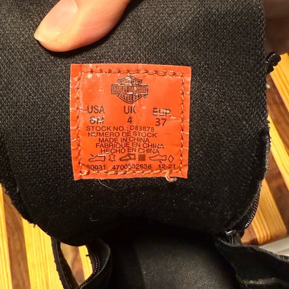 Women’s HARLEY DAVIDSON Talley Ridge 7.25" Motorcycle Boots D83878- Size 6 - Picture 10 of 10